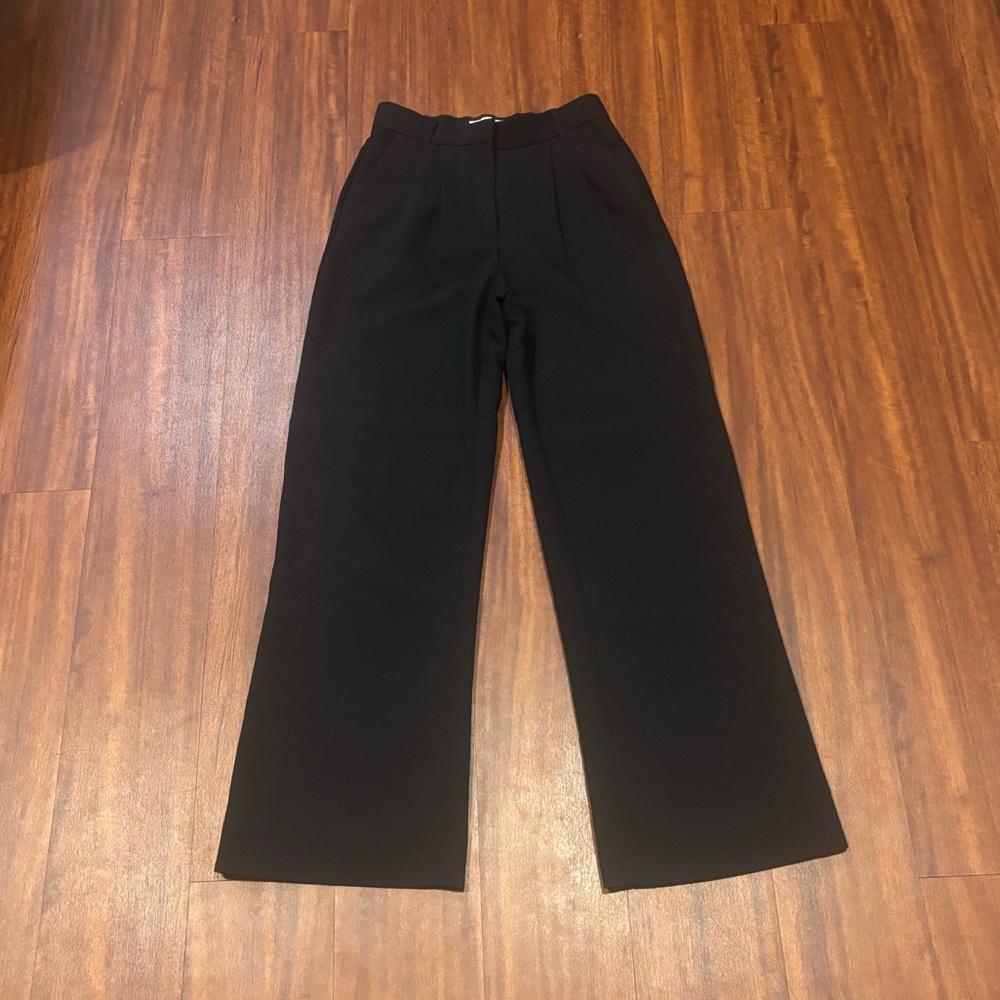 Abercrombie & Fitch Black Wide Leg Pants